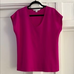 Diane Von Furstenberg Fuchsia Blouse